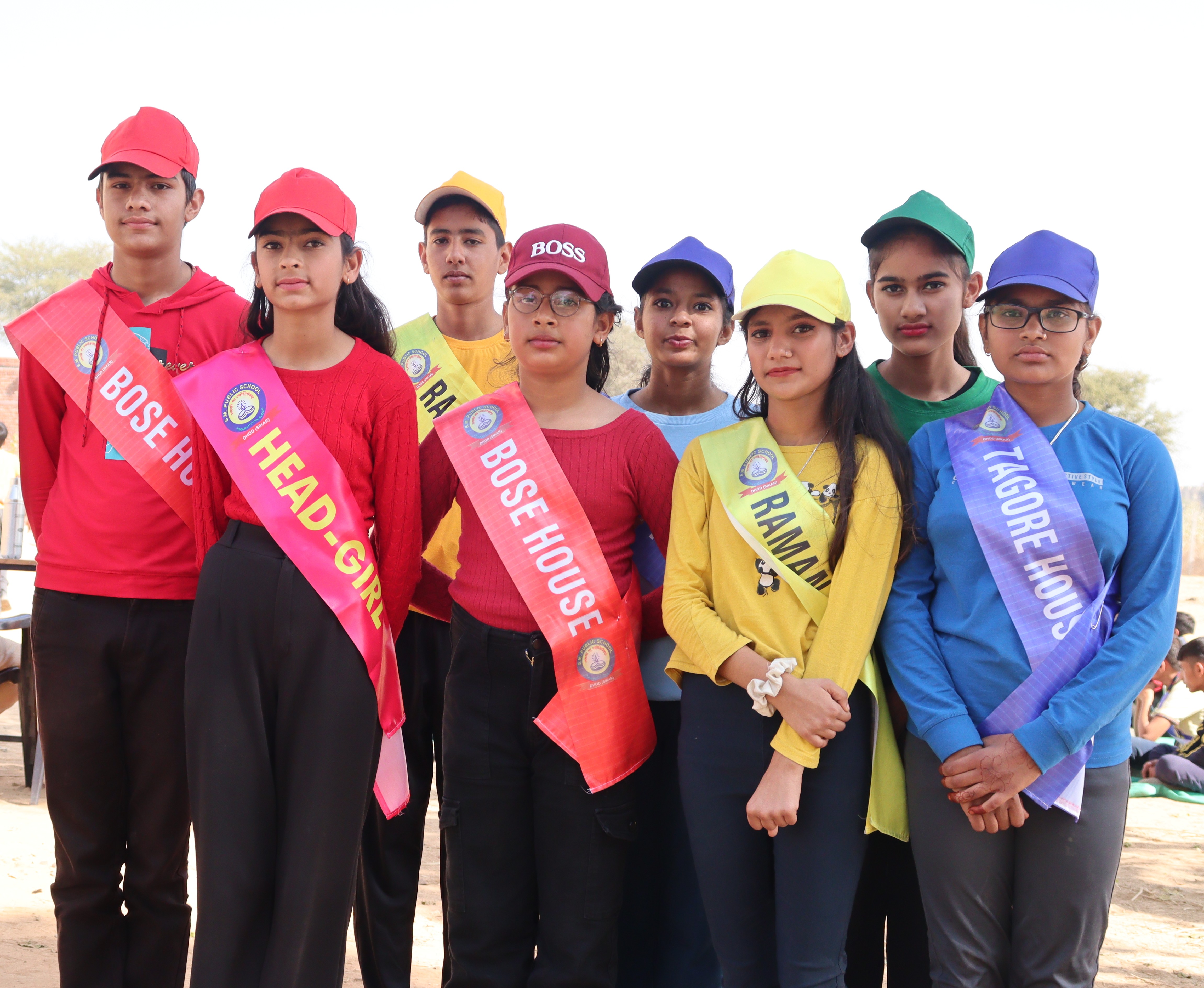 Students participating in sports leadership activities at SMPS Dhod